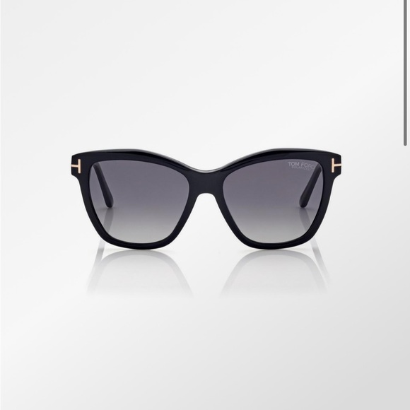 Tom Ford Black and Gold Women's Sunglasses - Picture 1 of 8